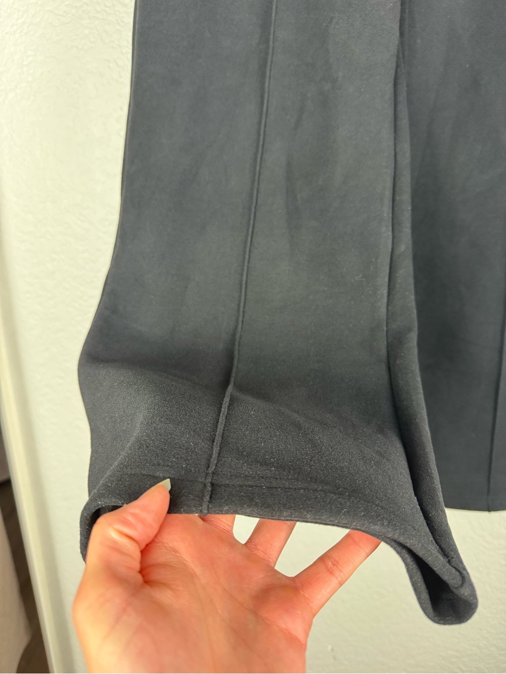 OGL FuzzLuxe Black High Waisted Straight Leg Pull on Pant - Picture 7 of 15